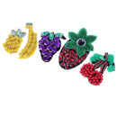 5 Pieces/Set Chic Fruits Patch Beads Rhinestone Applique Badge Hat Fabric Craft