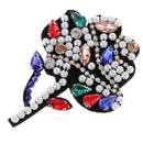 Rhinestone Pearl Beads Flower Embroidery Applique Sew on Patch Garment Decoration