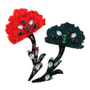 2 Pieces Flower Beaded Rhinestones Patch Sew on Patch Embroidered Patch Decoration