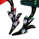 2 Pieces Flower Beaded Rhinestones Patch Sew on Patch Embroidered Patch Decoration