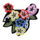 2pcs/Set Sew On Patch Embroidered Sequin Beaded Applique Flower Cloth Decor