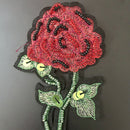 DIY Embroidered Rose Flower Patches For Cloth Sewing Applique Embellishment
