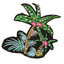 DIY Embroidered Coconut Tree Patch For Cloth Sewing Appliques Embellishment