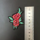 2 Pieces DIY Embroidered Flower Patches For Cloth Sewing Appliques Embellishment