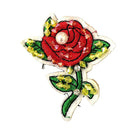 2 Pieces DIY Embroidered Flower Patches For Cloth Sewing Appliques Embellishment