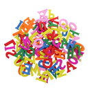 100 Pieces Children Alphabet A to Z Wooden Buttons Decorative Handmade DIY Sewing Crafts Scrapbooking Card for Baby