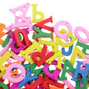 100 Pieces Children Alphabet A to Z Wooden Buttons Decorative Handmade DIY Sewing Crafts Scrapbooking Card for Baby