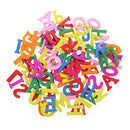 100 Pieces Children Alphabet A to Z Wooden Buttons Decorative Handmade DIY Sewing Crafts Scrapbooking Card for Baby
