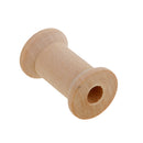 20 Pieces Unfinished Wooden Spools Thread Bobbins Cord Wire Coils Sewing Notions 27mmX16mm