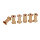 20 Pieces Unfinished Wooden Spools Thread Bobbins Cord Wire Coils Sewing Notions 27mmX16mm