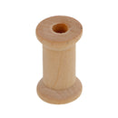20 Pieces Unfinished Wooden Spools Thread Bobbins Cord Wire Coils Sewing Notions 27mmX16mm