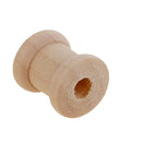 100 Pieces Mini Natural Color Wooden Empty Spools for Thread String Ribbons Wires Trims 14mmx12mm