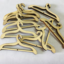 10 Pieces Wood Clothes Hanger Craft for Home Decoration Hanging Embellishment Children Handwork 2.5cm/0.98