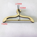 10 Pieces Wood Clothes Hanger Craft for Home Decoration Hanging Embellishment Children Handwork 2.5cm/0.98