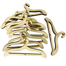 10 Pieces Wood Clothes Hanger Craft for Home Decoration Hanging Embellishment Children Handwork 2.5cm/0.98