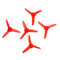 5 Pieces 30mm Leaf 2mm Hole 3 Leaf Propeller Triblade Props for 1801 RC Model Motors