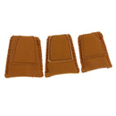 Set Of 3 Sizes Leather Thimble With Metal Coin Tip DIY Sewing Needlework Tailoring Tool Sets