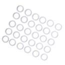 30 Pieces 12.7mm Plastic DIY Crochet Ring Circle Hook Craft Tool Accessory for Handbag Car Seat