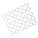 30 Pieces 12.7mm Plastic DIY Crochet Ring Circle Hook Craft Tool Accessory for Handbag Car Seat