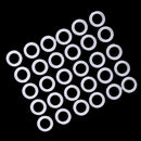 30 Pieces 12.7mm Plastic DIY Crochet Ring Circle Hook Craft Tool Accessory for Handbag Car Seat