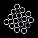 15 Pieces 22mm Plastic Crochet Ring Markers for Knitting Crochet DIY Handmade Sewing Craft Tool