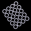 15 Pieces 28mm Plastic DIY Crochet Ring Circle Hook Craft Tool Accessory for Handbag Car Seat