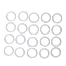 15 Pieces 28mm Plastic DIY Crochet Ring Circle Hook Craft Tool Accessory for Handbag Car Seat