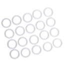 15 Pieces 28mm Plastic DIY Crochet Ring Circle Hook Craft Tool Accessory for Handbag Car Seat