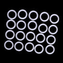 15 Pieces 28mm Plastic DIY Crochet Ring Circle Hook Craft Tool Accessory for Handbag Car Seat
