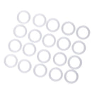 15 Pieces 28mm Plastic DIY Crochet Ring Circle Hook Craft Tool Accessory for Handbag Car Seat