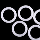 8 Pieces 38mm Plastic DIY Crochet Ring Circle Hook Craft Tool Accessory for Handbag Car Seat