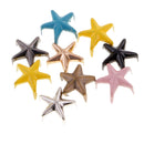 100 Pieces Colorful Star Rivet Spike Stud Punk Leathercraft DIY Punk Claw Rivets