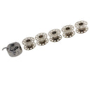 Industrial Sewing Machine Bobbin Case and 5pcs Bobbins for Singer Janome Sewing Machine Accessories