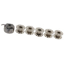 Industrial Sewing Machine Bobbin Case and 5pcs Bobbins for Singer Janome Sewing Machine Accessories