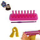 Rectangle Knitting Looms Kit Hat Socks Scarves DIY Craft with Crochet Hook