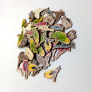 100 Pieces Wooden Buttons Sewing Animal Owl Birds Butttons for Sewing Fasteners Craft