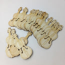 20 Pieces Natural Wood Button 2-holes Guitar Buttons for DIY Sewing Scrapbooking