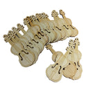 20 Pieces Natural Wood Button 2-holes Guitar Buttons for DIY Sewing Scrapbooking