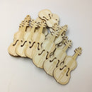 20 Pieces Natural Wood Button 2-holes Guitar Buttons for DIY Sewing Scrapbooking