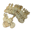 20 Pieces Natural Wood Button 2-holes Guitar Buttons for DIY Sewing Scrapbooking