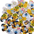 50 Pieces Wood Button 2-holes Heart Shape Owl Button for DIY Sewing Scrapbooking