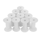 10 Pieces Wood Empty Thread Spools Reels Bobbins For Sewing Ribbons 47mmx31mm