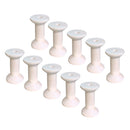 10 Pieces Wood Empty Thread Spools Reels Bobbins For Sewing Ribbons 47mmx31mm