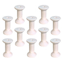 10 Pieces Wood Empty Thread Spools Reels Bobbins For Sewing Ribbons 47mmx31mm