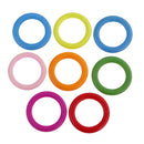 50 Pieces 33mm Colorful Wood Loop Rings Wood Material for DIY Project Connectors