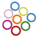 50 Pieces 33mm Colorful Wood Loop Rings Wood Material for DIY Project Connectors