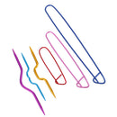 6 Pieces Aluminum Crochet Knitting Hooks Needles/Pins Stitch Holder Yarn Craft