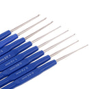 8 Sizes Knitting Crochet Hook Needles Locking Needle Clips Weaving DIY Tools