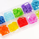 120 Pieces Knitting Crochet Locking Stitch Needle Clip Markers Holder Tools