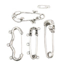 5 Styles Jewelry Connectors Antique Silver Tone Pendants Findings Charms Making Bracelet Necklace